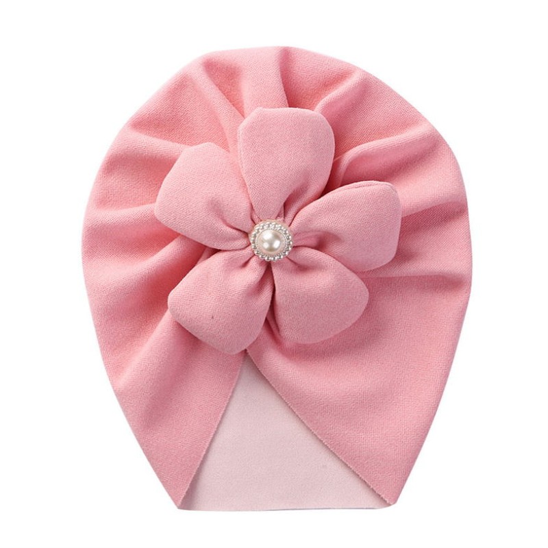 Children Hat Factory - 2024 New Imitation Cashmere Indian Hat Pearl Flower Petal