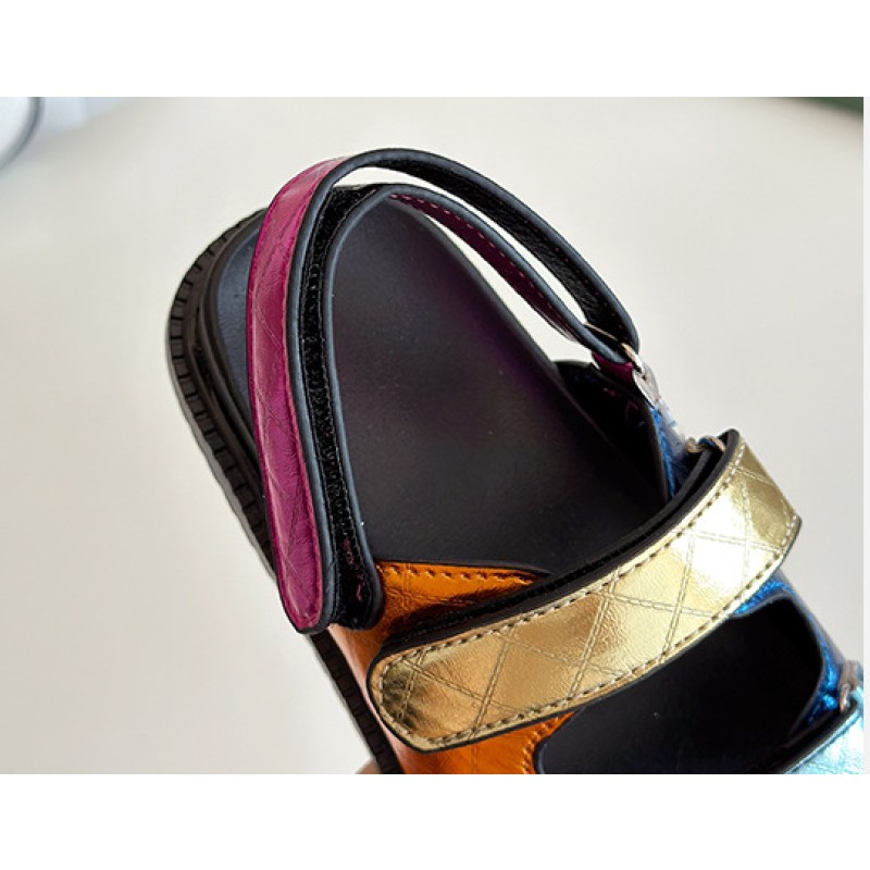 Children Sandals Supplier - 2025 Summer Versatile Colorful Sandals Rubber Sole Fashion