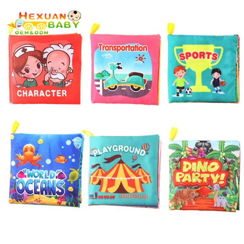 Stroller Toys Factory - Animal Stroller Rattle Soft Cloth Books Early Learning for Kids