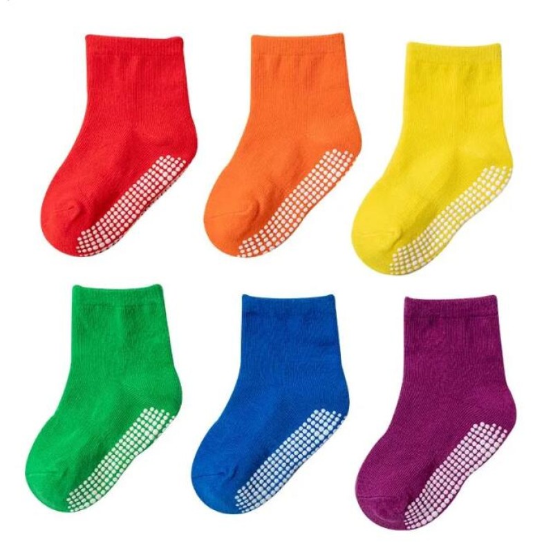 Baby Socks Manufacturer - Wholesale Non Slip Socks Pack With Grips Organic Cotton