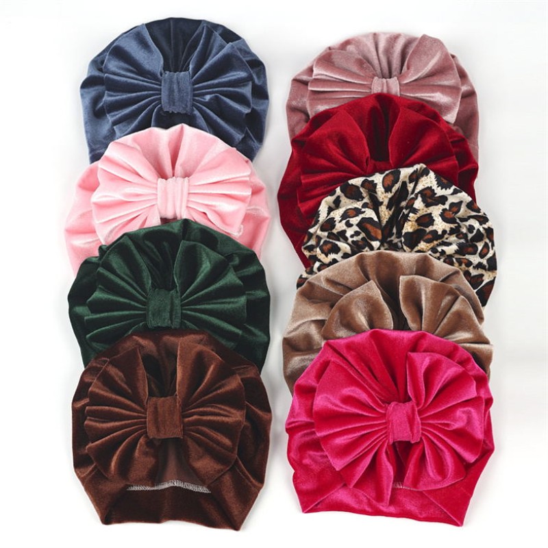 Baby Headband Factory - Leopard Turban Cute Elastic Headbands Hat Bands Girls