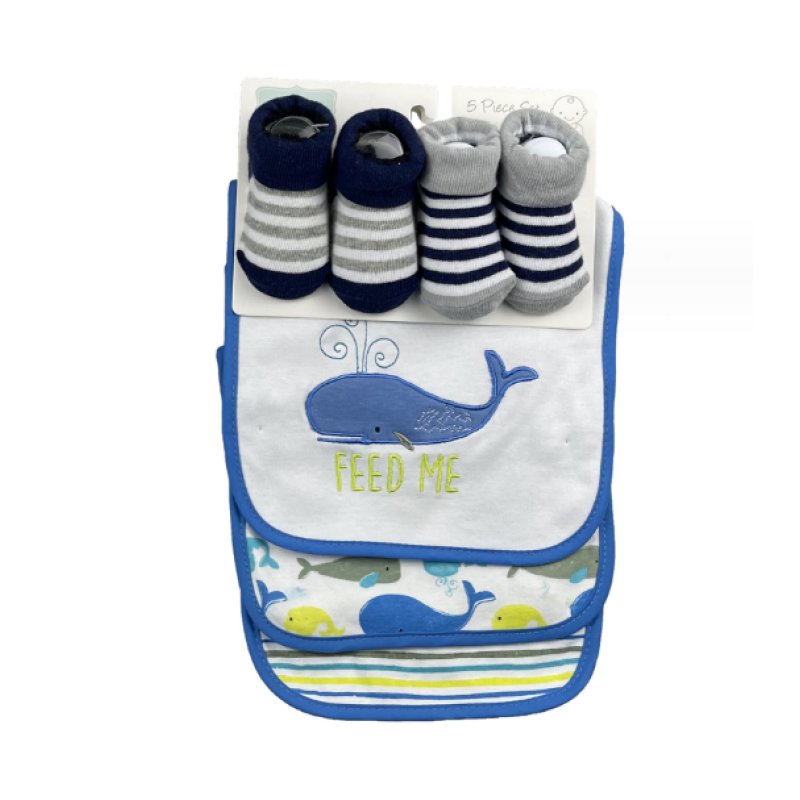 Baby Set Manufacturer - Hot Selling Cotton Bib Mittens and Socks Set Infant