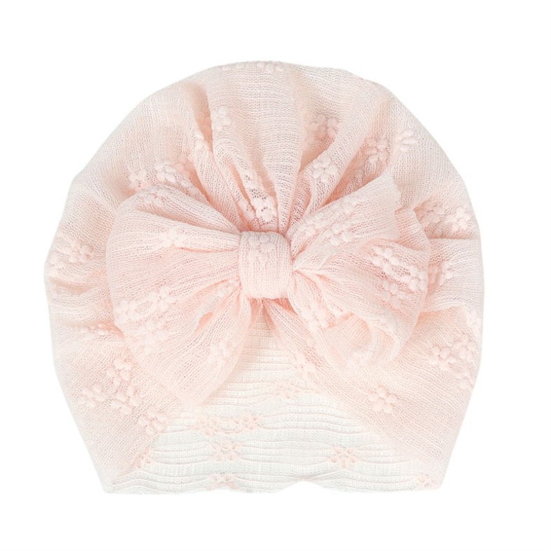 Turbans and Headwraps Supplier - Newborn Baby Big Bow Headband Stretch Turban Knot