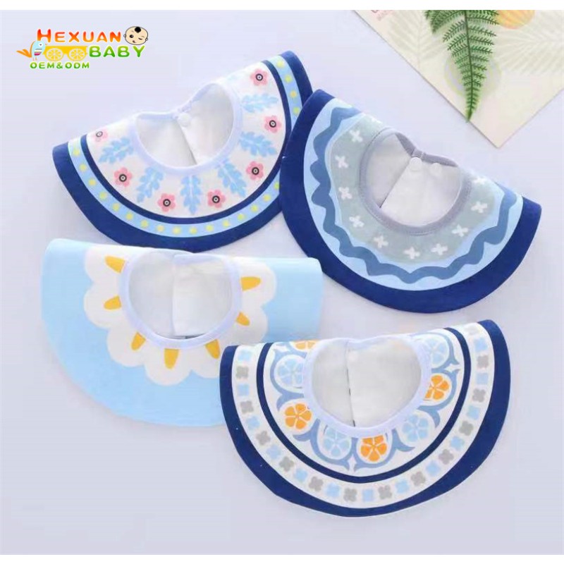 Muslin Bib Factory - Cotton Baby Bibs Set and Burp Cloths Newborn Feeding