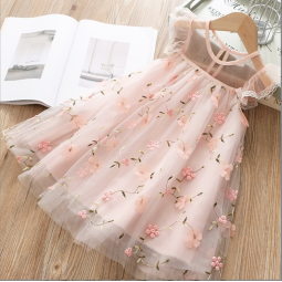 Summer Girl Dress Supplier - New Floral Wedding Party Children's Clothing Princess