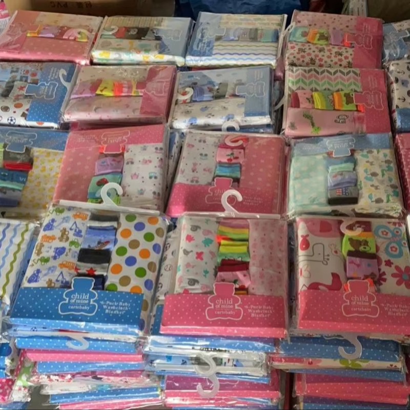 Baby Swaddle Blankets Factory - 76*76CM 4 Pcs Receiving Blanket Flannel Cotton Mixed