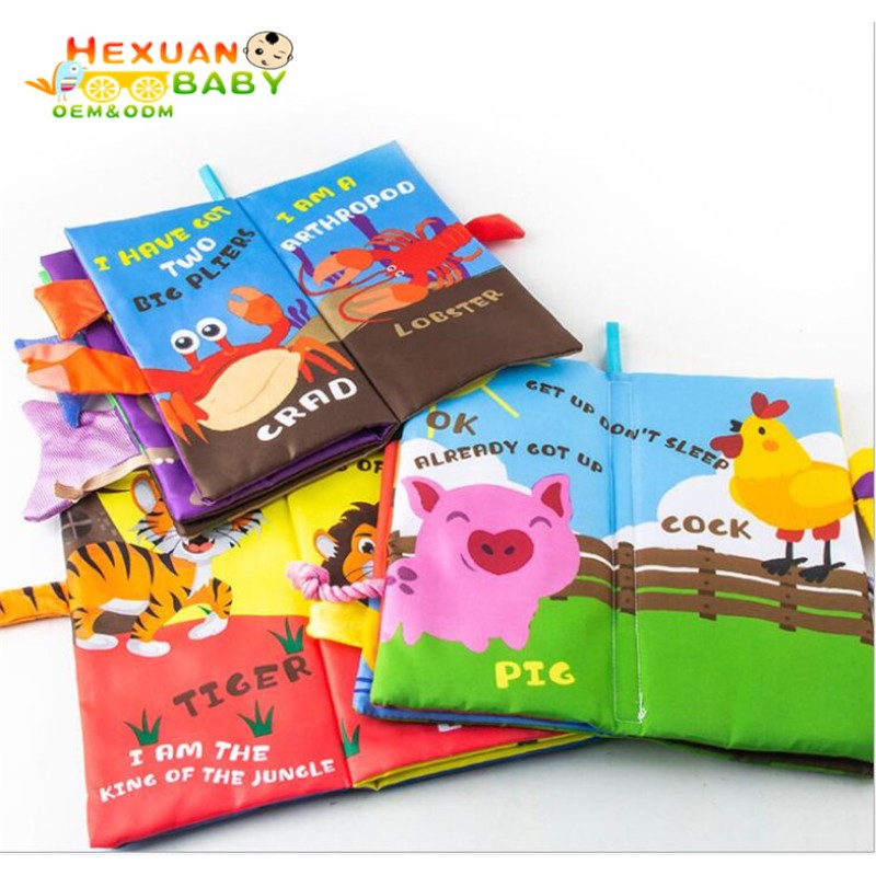 Baby Cloth Book Factory - Hot Selling Funny Soft Educational Fabric Quiet Book for Baby