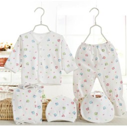 Infant Clothes Set Factory - 0-3M 100% Cotton 5pcs/set Baby Romper Set