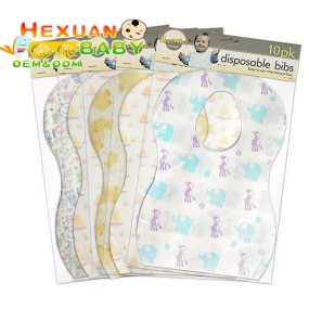 Disposable Baby Bib Manufacturer - Single Use Waterproof Feeding Bib Infants