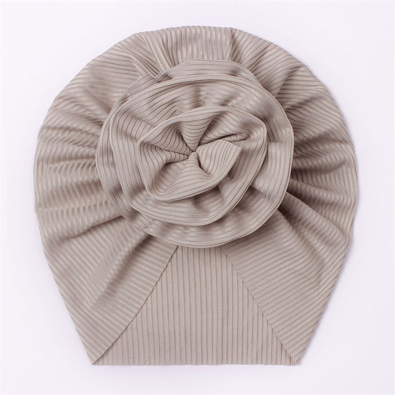 Baby Turban Hats Supplier - Fashion New Design Plush Ribbed Cotton Solid Color Soft