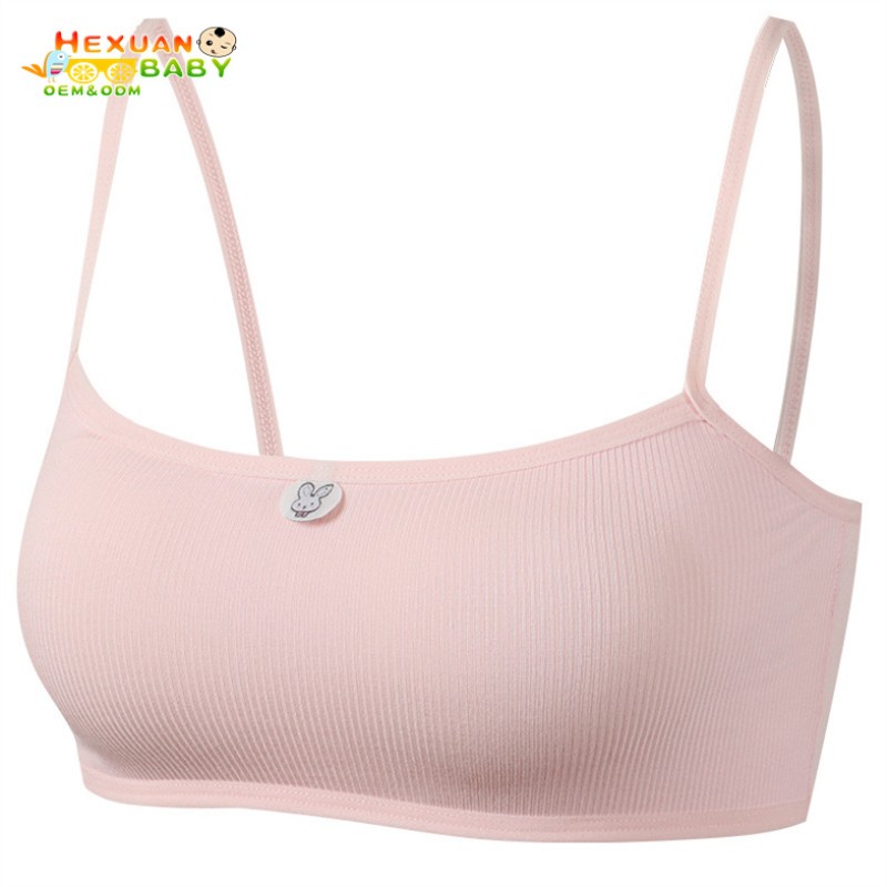 Kids Training Bra Factory - Wholesale Comfortable 6 Color Cotton Girls Sports Bras