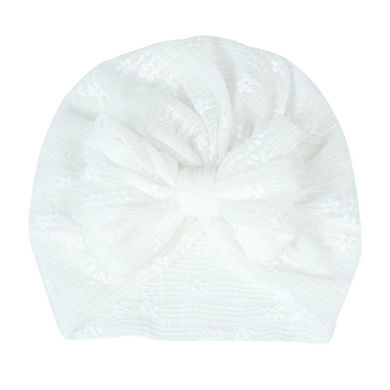 Turbans and Headwraps Supplier - Newborn Baby Big Bow Headband Stretch Turban Knot