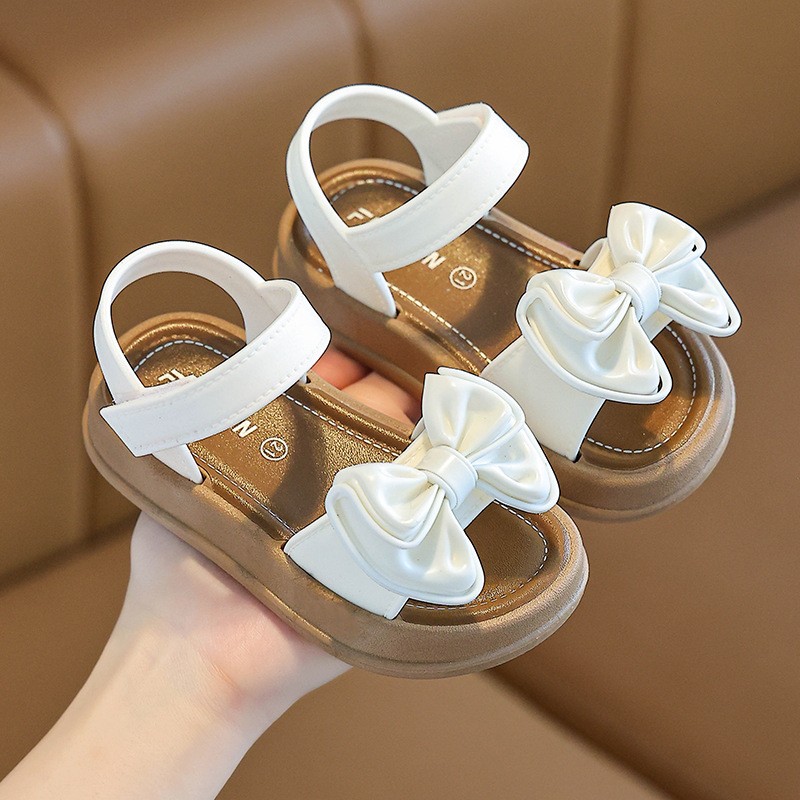 Princess Sandals Factory - New Fashion High Quality Summer Bow Flat PVC Rubber Insole