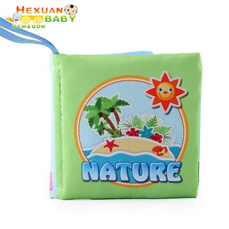 Waterproof Cloth Book Supplier - Animal Tail Cloth Books Newborn Soft Fabric Learning