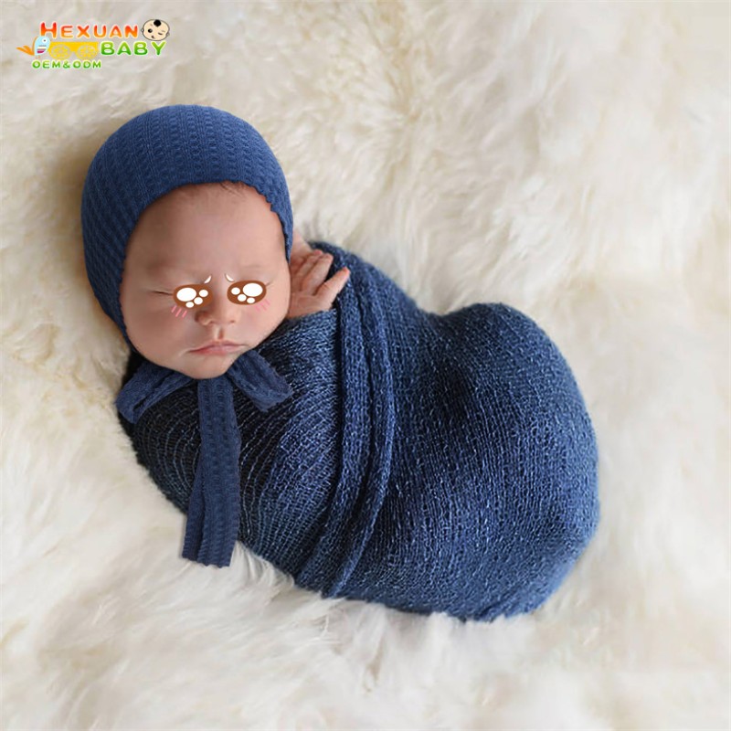 Newborn Photography Set Factory - Long Knotted Hat Bodysuit Set Photo Shoot Outfits
