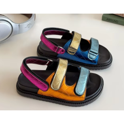 Children Sandals Supplier - 2025 Summer Versatile Colorful Sandals Rubber Sole Fashion