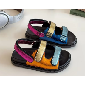 Children Sandals Supplier - 2025 Summer Versatile Colorful Sandals Rubber Sole Fashion