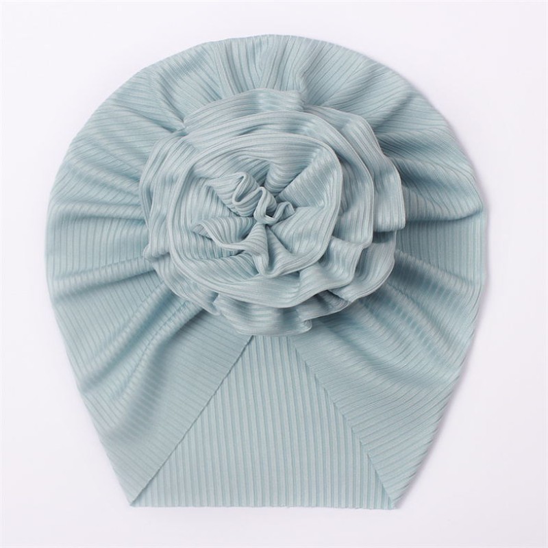 Baby Turban Hats Supplier - Fashion New Design Plush Ribbed Cotton Solid Color Soft