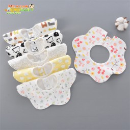 Muslin Bib Factory - Cotton Baby Bibs Set and Burp Cloths Newborn Feeding