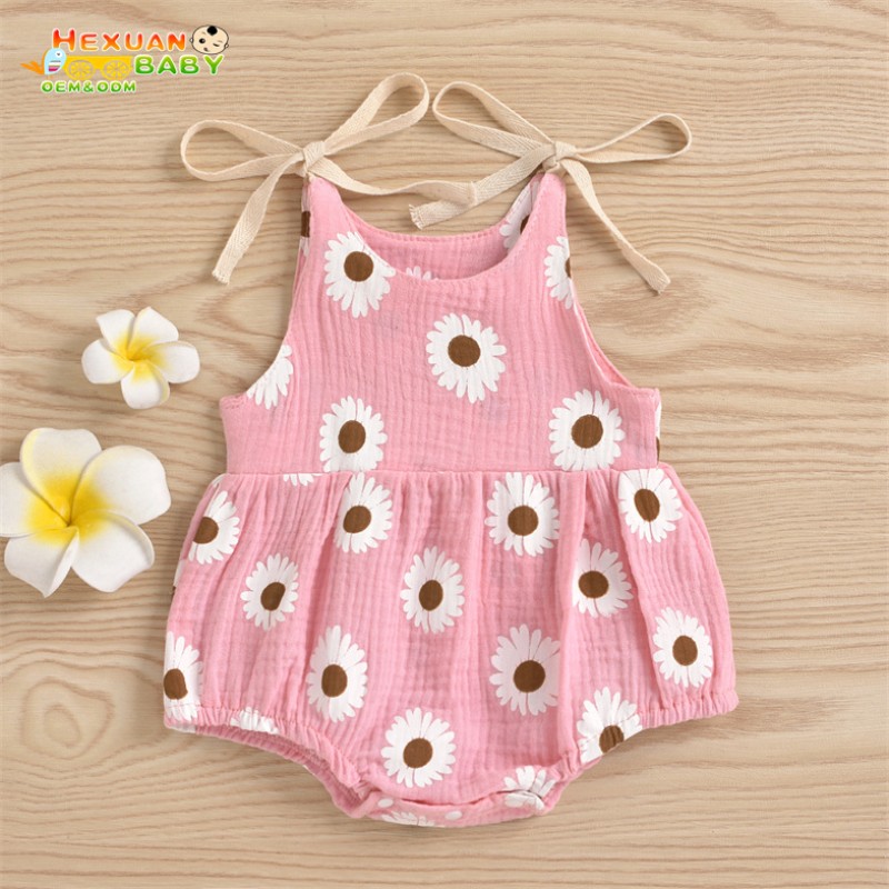 Baby Girls Onesie Factory - Summer Sleeveless Cotton Bodysuit Kid Jumpsuits Rompers
