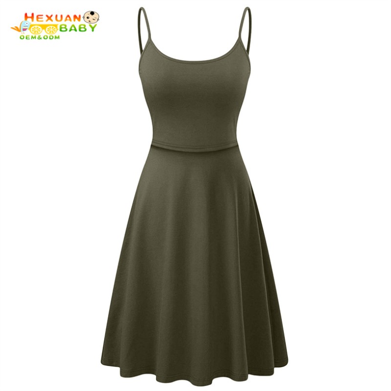 Breastfeeding Dresses Supplier - Casual O-Neck Cotton Short Sleeve Knit Maternity Summer