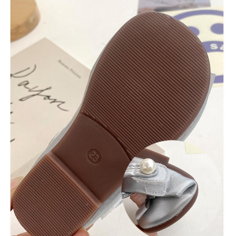 Korean Style Shoes Factory - New Spring Autumn Children Party Shoes Soft Sole Flower