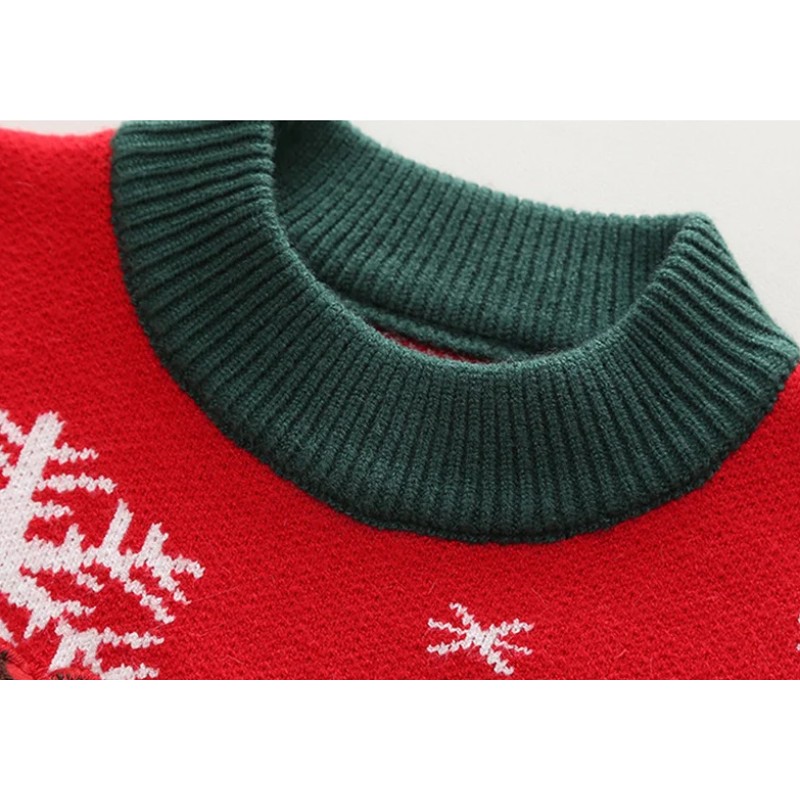 Children Sweater Manufacturer - 2025 Kids Winter Fawn Pullover Jacquard Cartoon Design