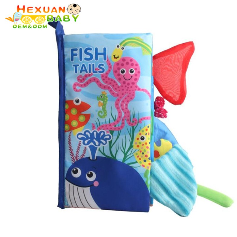 Fabric Book Supplier - Fashionable Educational Soft Color Fabric Kids Baby Cloth Book