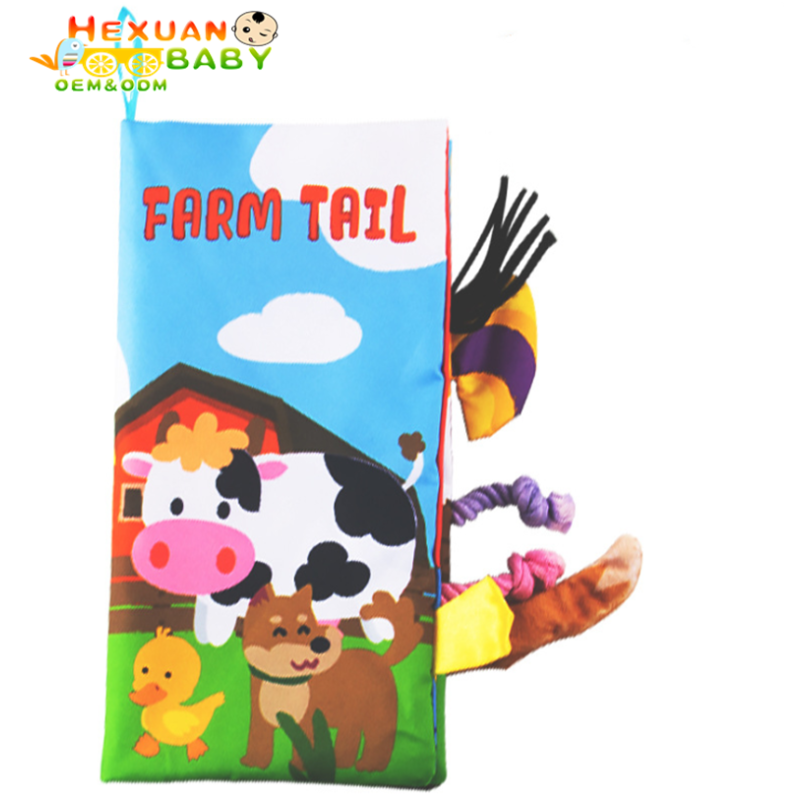 Baby Cloth Book Factory - Hot Selling Funny Soft Educational Fabric Quiet Book for Baby