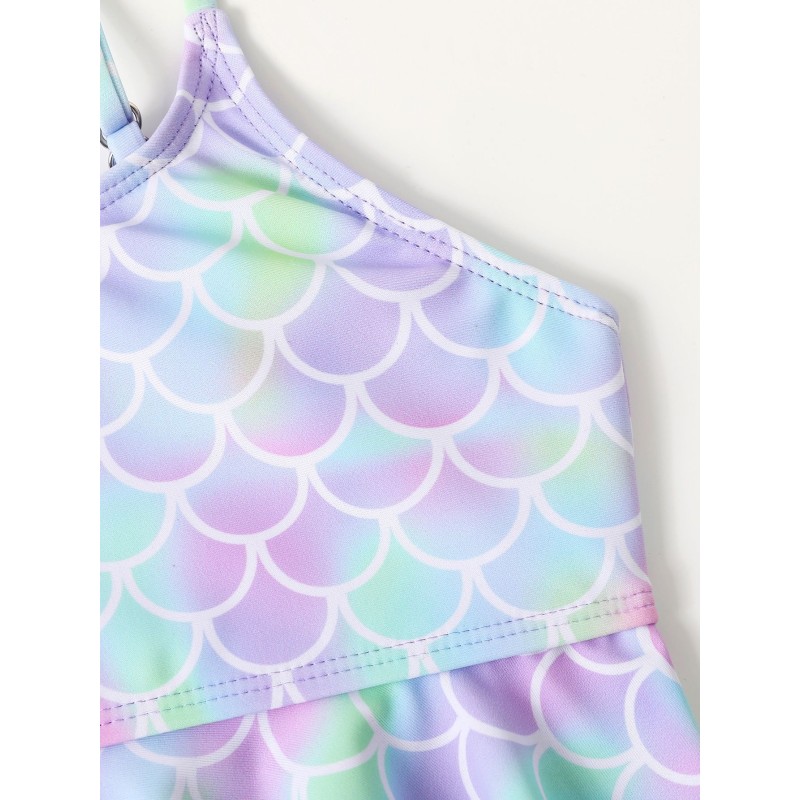 Girls Swimwear Manufacturer - 3 Pack High Waist Bikini Set With UV Protection Long Sleeves