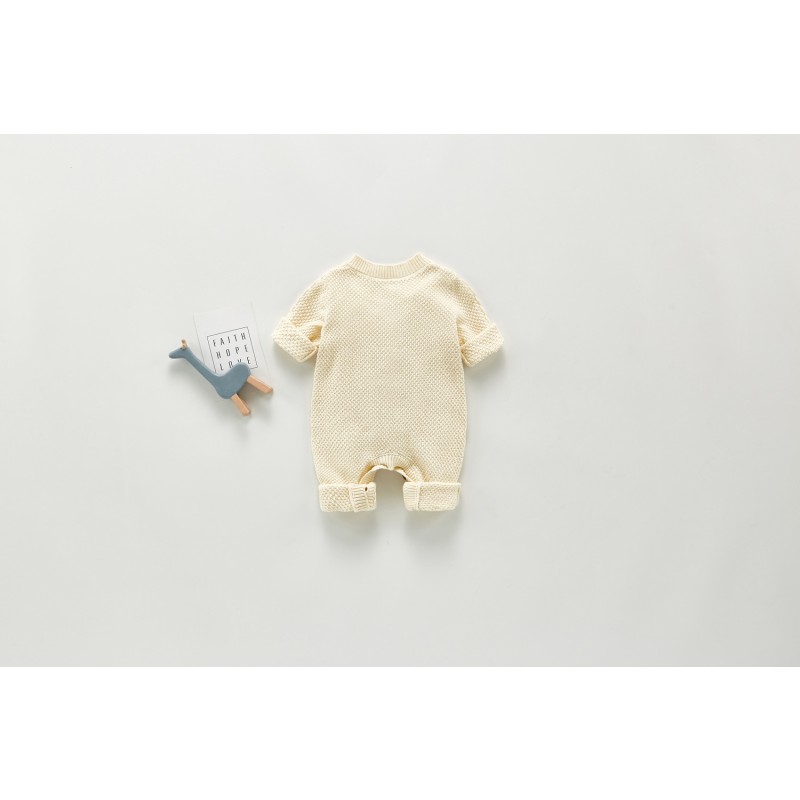 Baby Girls Romper Manufacturer - 2025 Floral Plaid Long Sleeved Sweater Jumpsuit