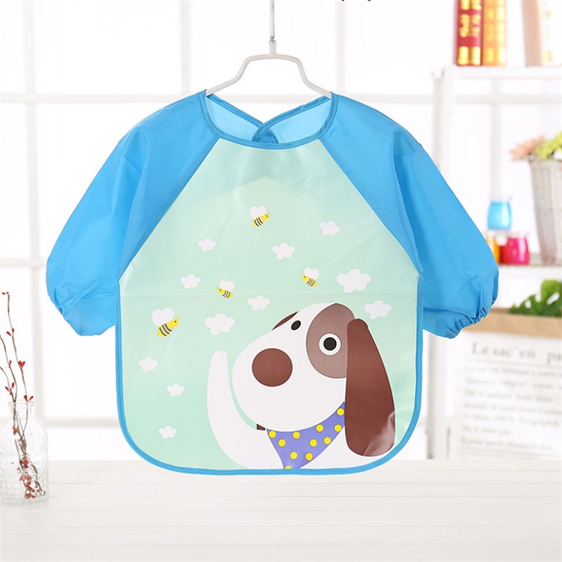 Baby Bandana Bibs Supplier - Cute Cartoon Waterproof Infant Eating Children Drawing Apron