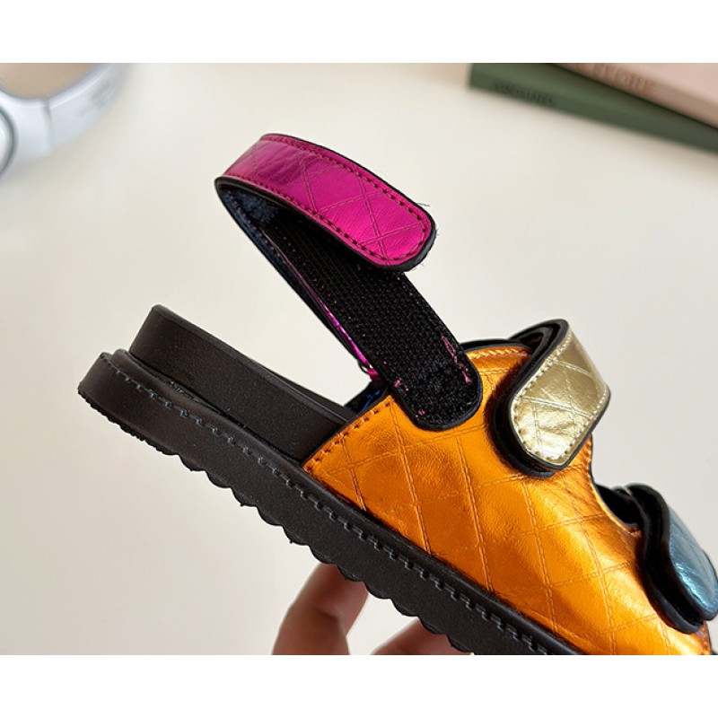 Children Sandals Supplier - 2025 Summer Versatile Colorful Sandals Rubber Sole Fashion
