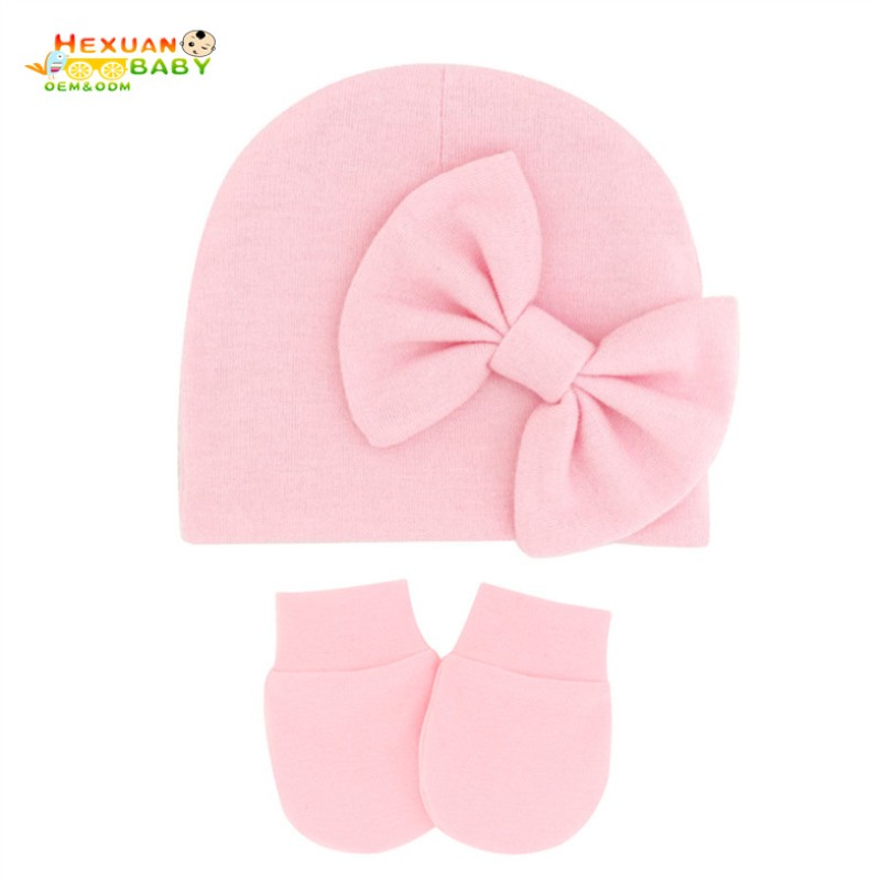 Newborn Set Manufacturer - Wholesale New Hot 3-Pieces Set Soft Cotton Mittens Socks