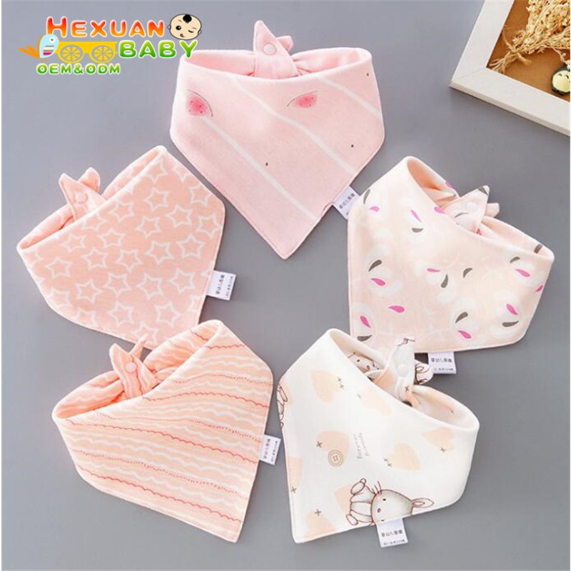 Baby Towel Supplier - Saliva Cotton Triangle Towel Bib Muslin Drool Cloth