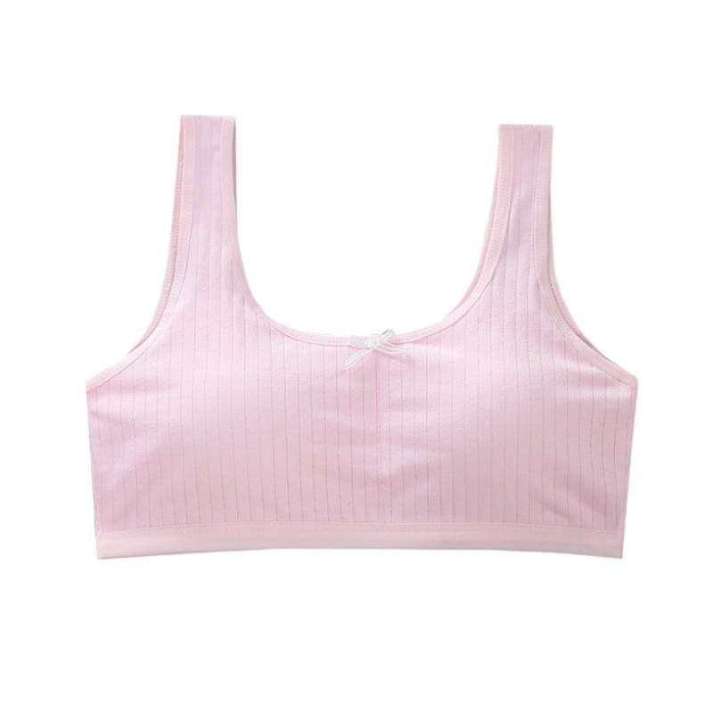 Teen Training Bra Supplier - Wholesale Comfortable 6 Color Cotton Kids Girls Sport Bras