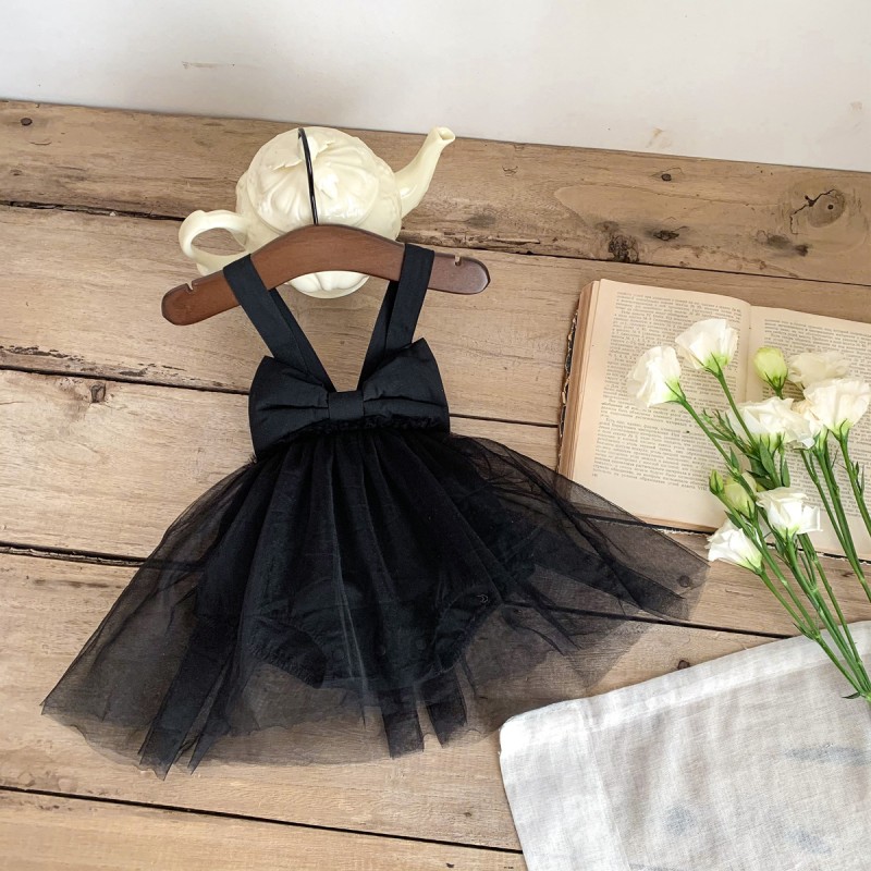 Baby Girl Dress Supplier - Summer Tutu Skirt Big Bow Birthday Clothes Toddler Suspenders