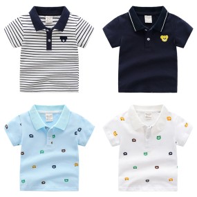 Boys Polo Shirt Manufacturer - New Fashion Casual 100% Cotton Soft Top Summer Kids