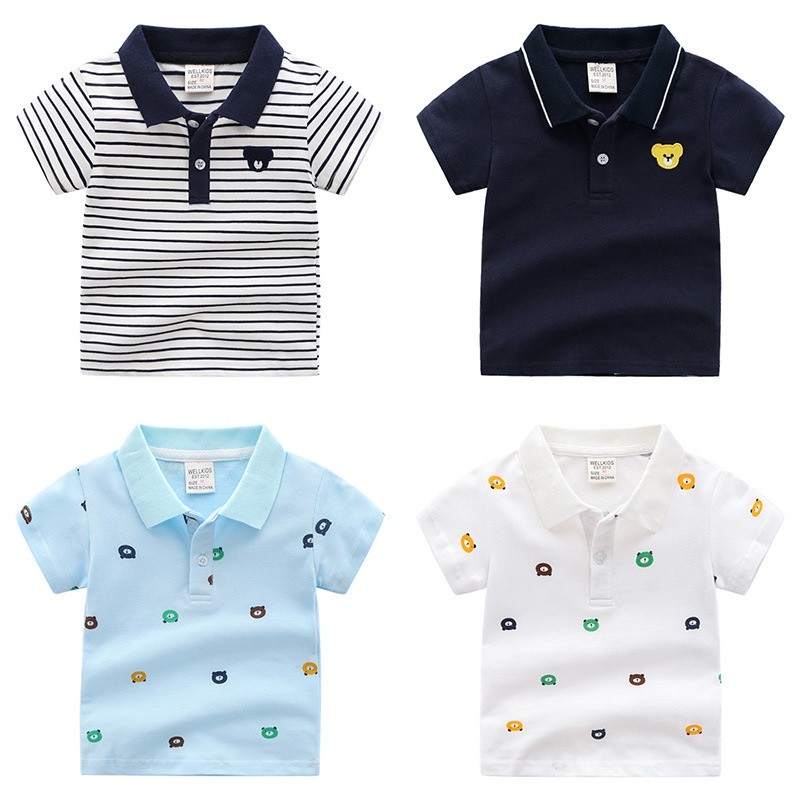 Boys Polo Shirt Manufacturer - New Fashion Casual 100% Cotton Soft Top Summer Kids