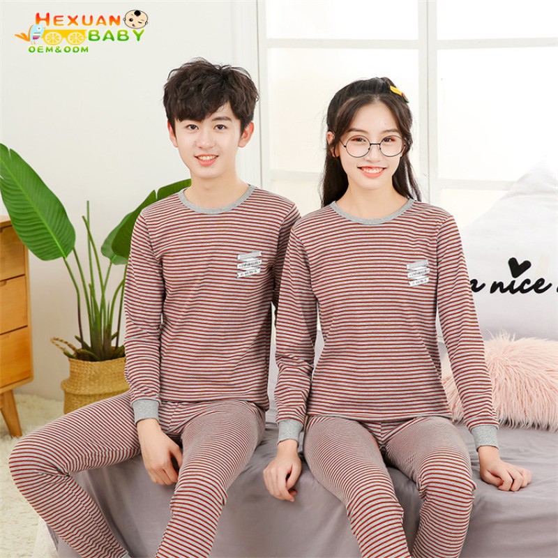 Kids Pajamas Manufacturer - Size 140-175 Latest Design Cute Pink Printing Cotton Fall