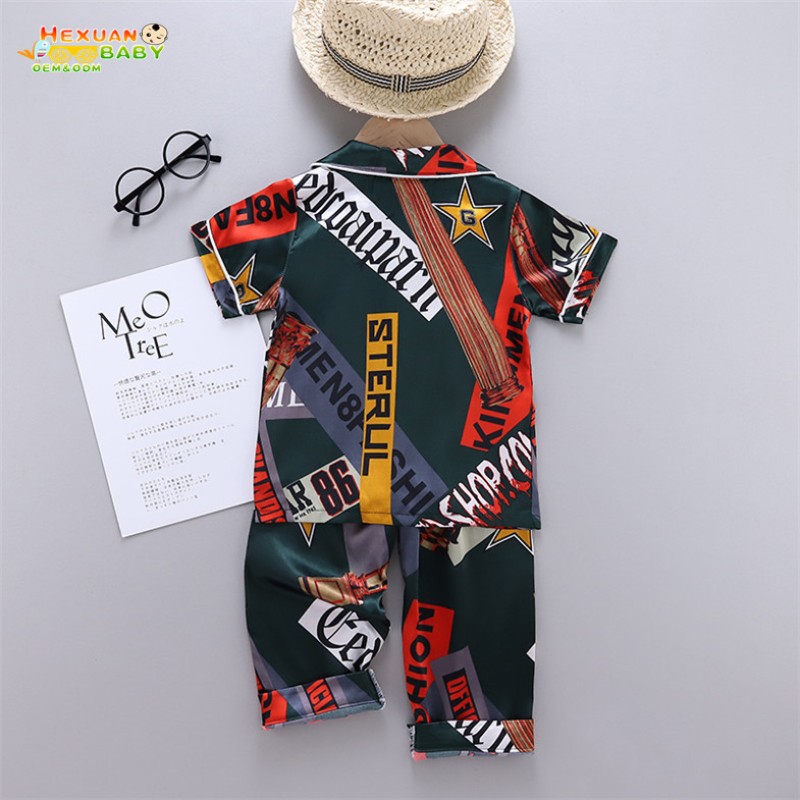 Children Pajamas Supplier - Satin Silk Sleepwear Pajamas Sets Kids Girls Home Wear