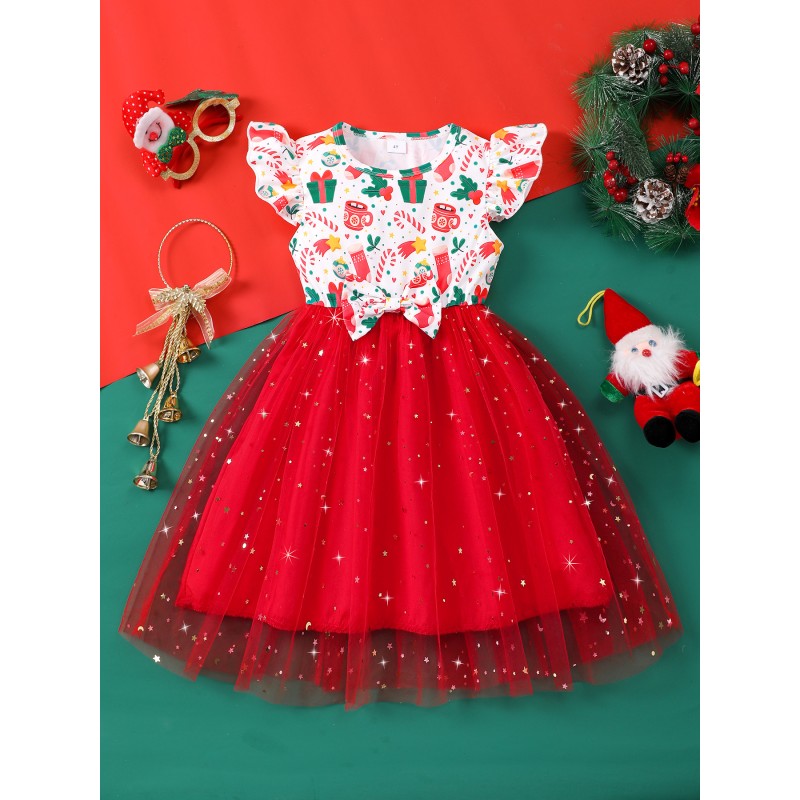 Kids Girls Dress Manufacturer - Short Sleeve Casual Cute Unicorn Butterfly Children Dress