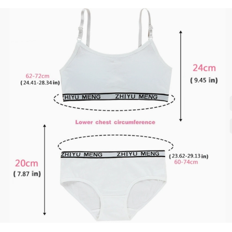 Girls Crop Tops Manufacturer - Breathable Kids Sport Training Bra for Children Letter