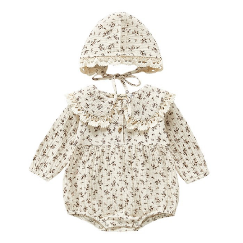 Infant Jumpsuit Manufacturer - Spring Jacquard Long Sleeve Toddler Unisex Casual Clothes