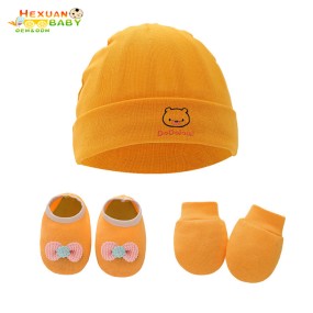 Newborn Bundle Manufacturer - OEM Personalized Design Infant Hat and Mittens Knit Set
