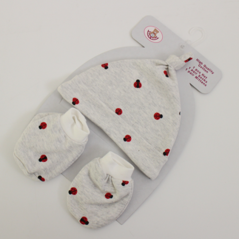 Baby Set Factory - Korea 100% Cotton Hats Shoes Gift Set