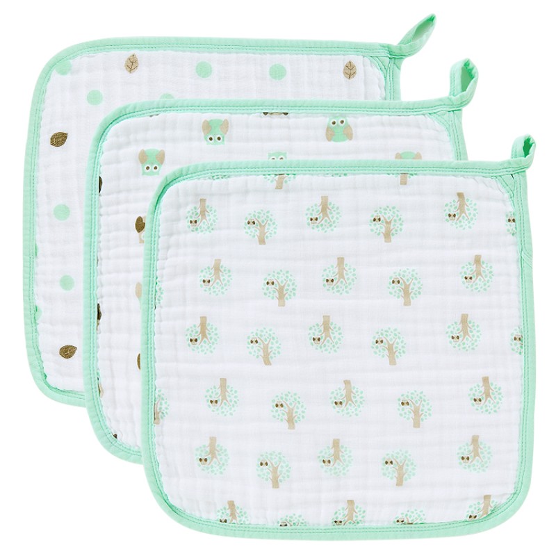 Baby Towel Factory - Animal Printing Muslin Cotton Wash Clothes