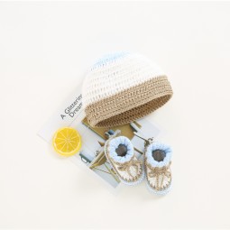 Baby Set Factory - Handmade Knitted Hat Shoes Birthday Set