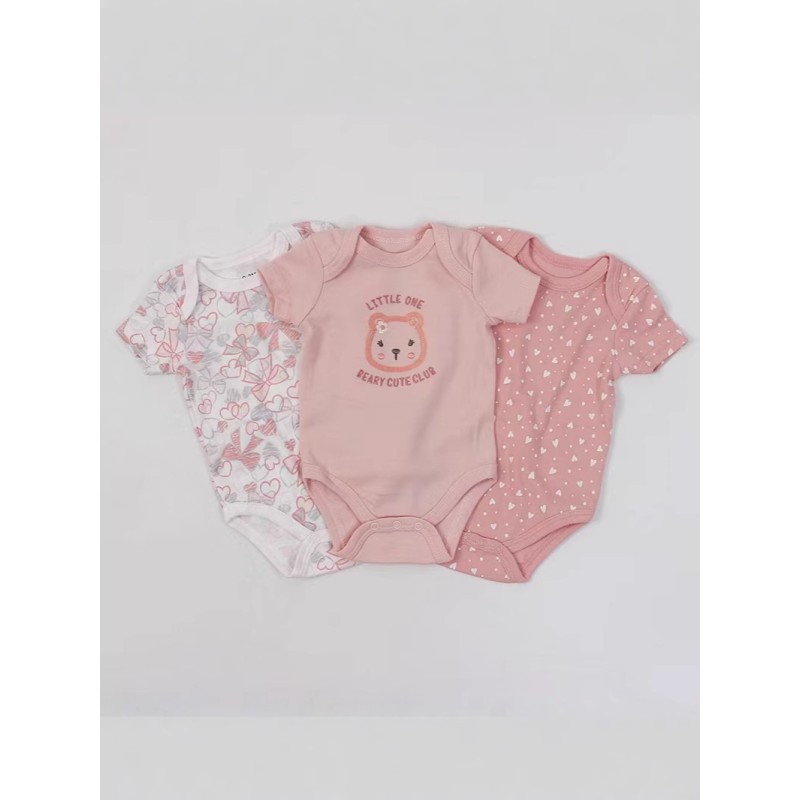 Baby Jumpsuit Factory - 100% Cotton Short-Sleeved Three-Piece