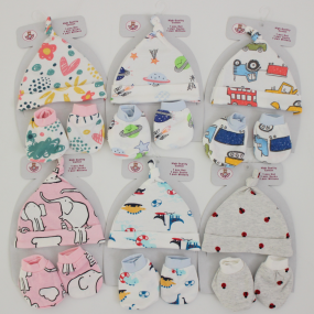 Baby Set Factory - Korea 100% Cotton Hats Shoes Gift Set